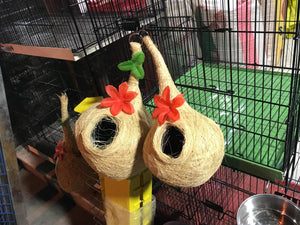 Handcrafted Fiber Bird Nest – Decorative & Natural Shelter for Your Feathered Friends