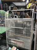 1.5x2 Ft Medium Bird Cage with Perch and Feeder Bowls